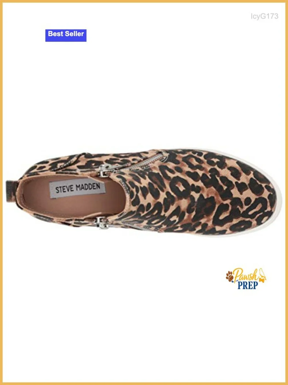 Wedge Sneaker with Zipper Closure and 2.75 Inch Hidden Wedge